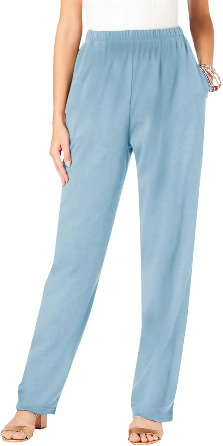 Dress Pants Women Tummy Control Stretchy Work Pants Casual Hiking Jogger Pant Loose Fit Trousers with Pockets