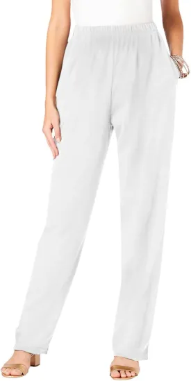 Dress Pants Women Tummy Control Stretchy Work Pants Casual Hiking Jogger Pant Loose Fit Trousers with Pockets