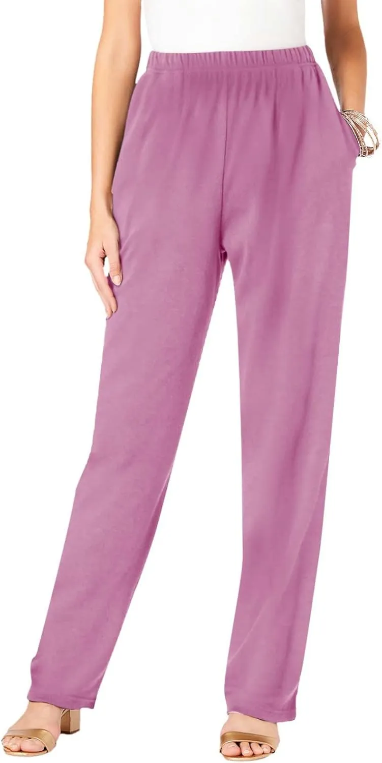 Dress Pants Women Tummy Control Stretchy Work Pants Casual Hiking Jogger Pant Loose Fit Trousers with Pockets