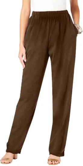 Dress Pants Women Tummy Control Stretchy Work Pants Casual Hiking Jogger Pant Loose Fit Trousers with Pockets