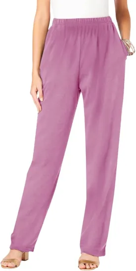 Dress Pants Women Tummy Control Stretchy Work Pants Casual Hiking Jogger Pant Loose Fit Trousers with Pockets