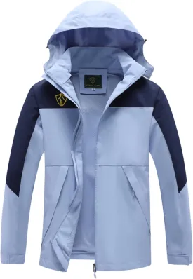 GIISAM Rain Jacket for Women, Women's Waterproof Lightweight Rain Jackets Packable Raincoat Windbreaker Coat with Hood