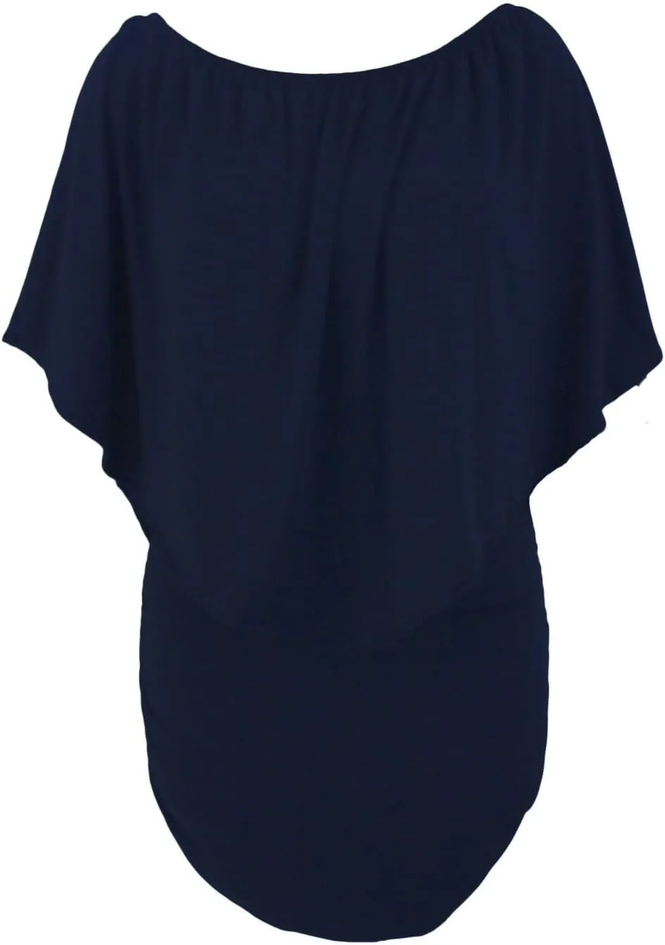 Gloria&Sarah Women's Sexy Off Shoulder Ruffles Multiple Dressing Layered Plus Size Mini Dress