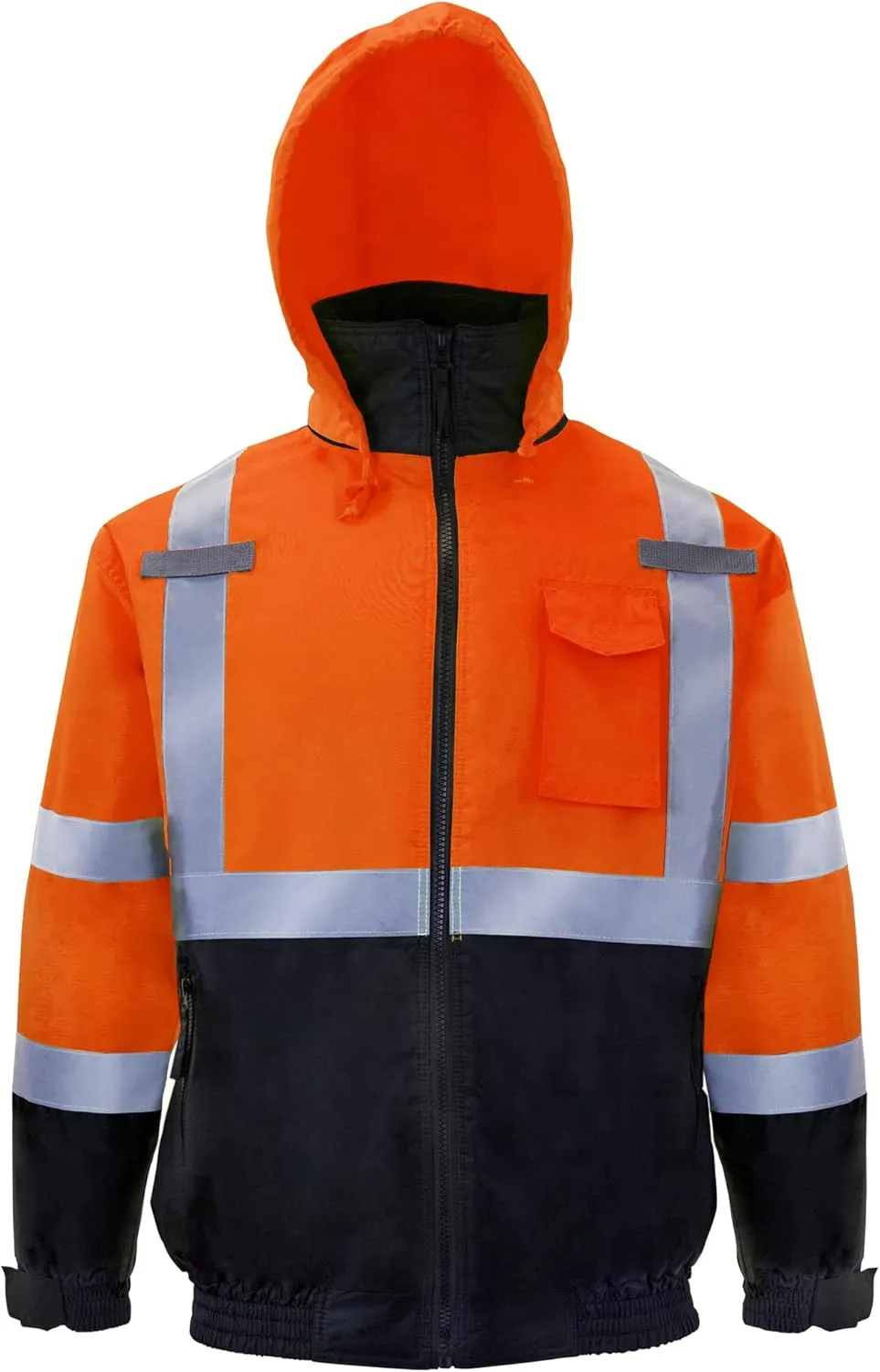 JORESTECH High Visibility Waterproof Bomber Jacket ANSI/ISEA 107-2015 Class 3 Level 2 