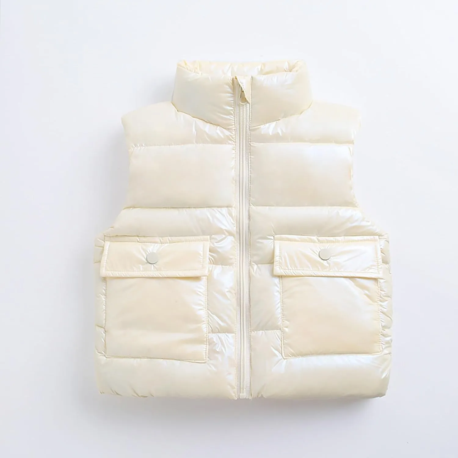 Kids Puffer Vest Lightweight Waterproof Sleeveless Jacket Zip up Outwear for Toddler Baby Boy Girl Winter Outwear