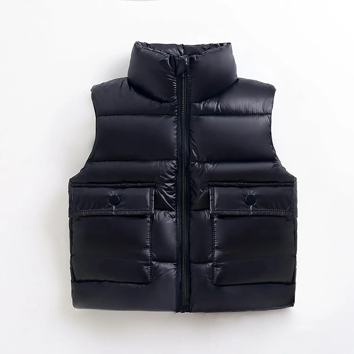 Kids Puffer Vest Lightweight Waterproof Sleeveless Jacket Zip up Outwear for Toddler Baby Boy Girl Winter Outwear
