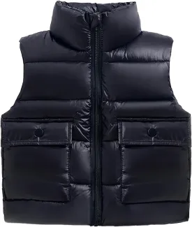 Kids Puffer Vest Lightweight Waterproof Sleeveless Jacket Zip up Outwear for Toddler Baby Boy Girl Winter Outwear