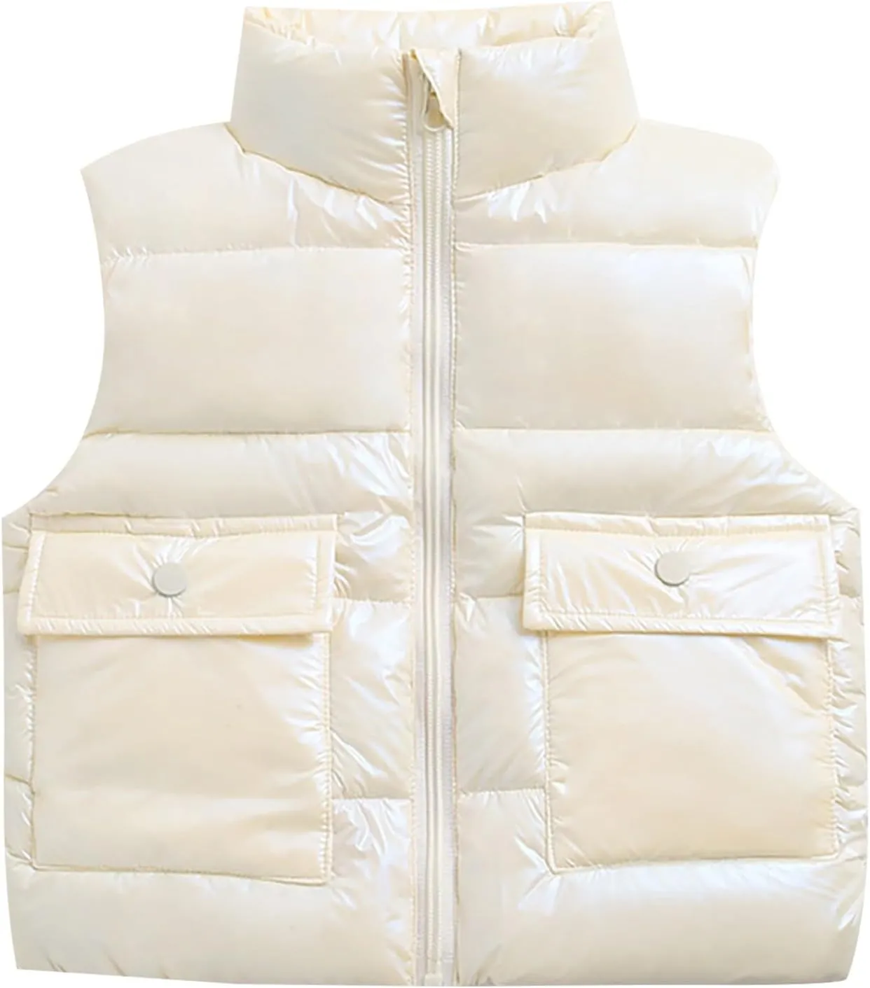Kids Puffer Vest Lightweight Waterproof Sleeveless Jacket Zip up Outwear for Toddler Baby Boy Girl Winter Outwear