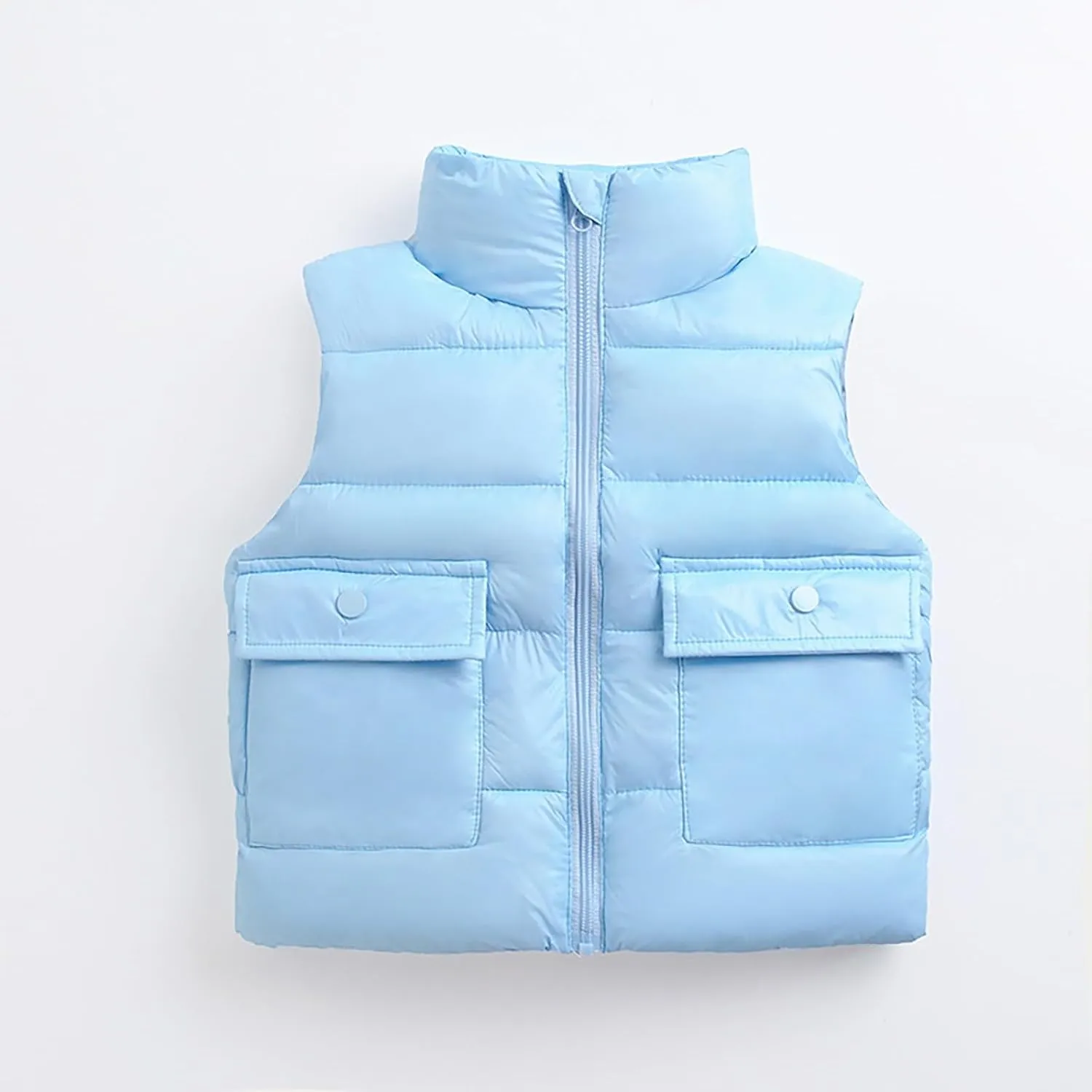 Kids Puffer Vest Lightweight Waterproof Sleeveless Jacket Zip up Outwear for Toddler Baby Boy Girl Winter Outwear