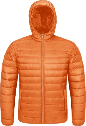 MAGCOMSEN Men's Lightweight Puffer Jacket Hooded Full Zip Water-Resistant Quilted Lined Winter Coats