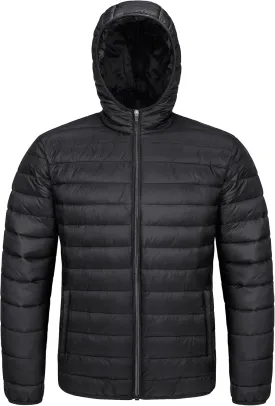 MAGCOMSEN Men's Lightweight Puffer Jacket Hooded Full Zip Water-Resistant Quilted Lined Winter Coats