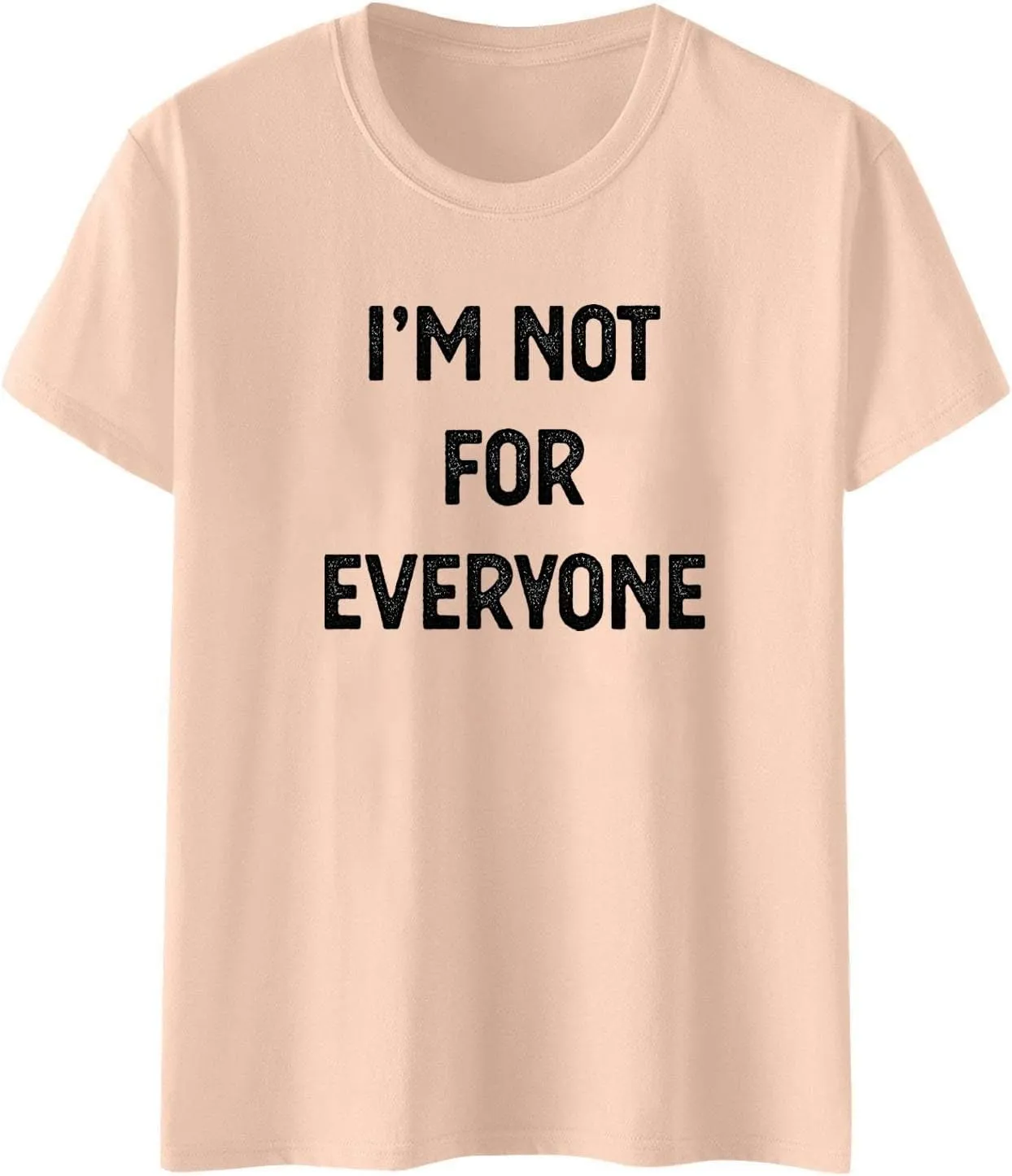 Summer Graphic Tees for Women Cute Letter Printed T-Shirts Short Sleeve Crewneck Tops Loose Fit Casual Tshirts Blouse