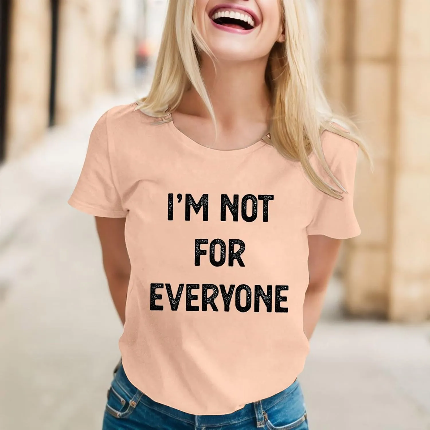 Summer Graphic Tees for Women Cute Letter Printed T-Shirts Short Sleeve Crewneck Tops Loose Fit Casual Tshirts Blouse
