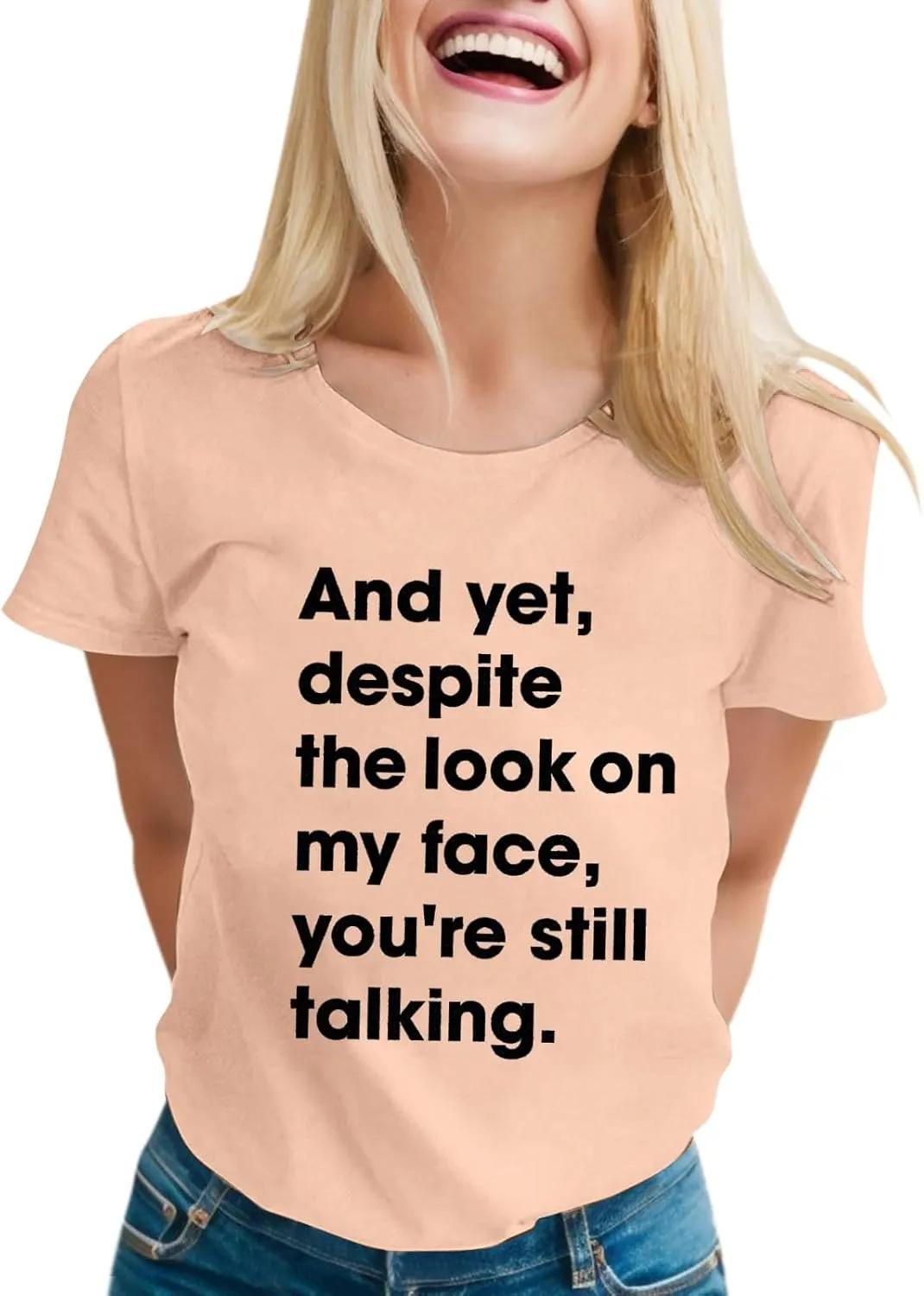 Summer Graphic Tees for Women Cute Letter Printed T-Shirts Short Sleeve Crewneck Tops Loose Fit Casual Tshirts Blouse