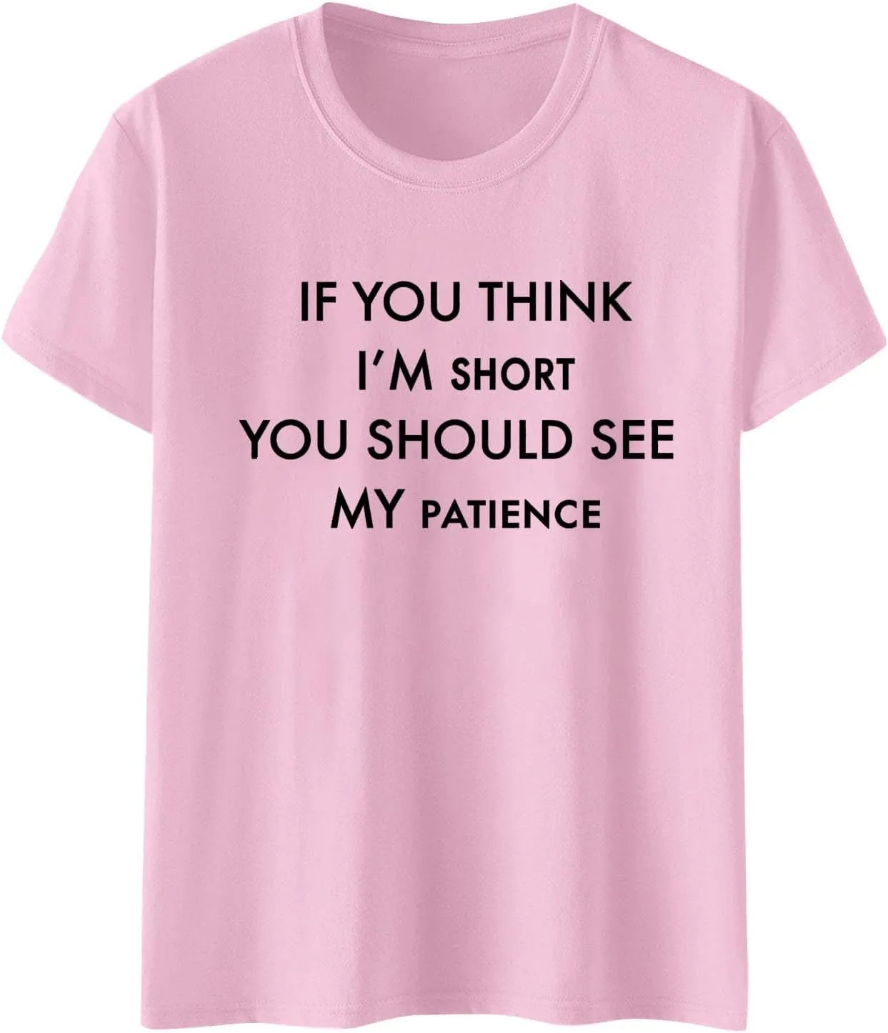 Summer Graphic Tees for Women Cute Letter Printed T-Shirts Short Sleeve Crewneck Tops Loose Fit Casual Tshirts Blouse