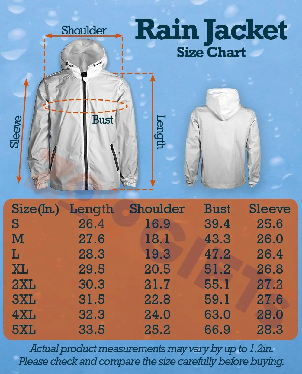 Windbreaker Rain Jacket Women Men, Water Resistant Lightweigh Hooded Athletic Running Jacket