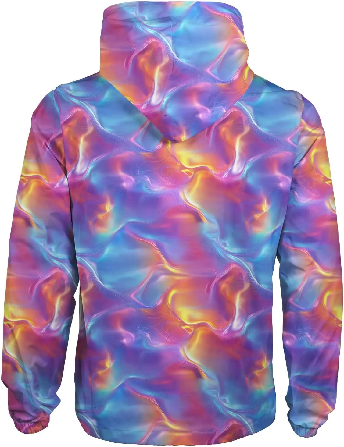 Windbreaker Rain Jacket Women Men, Water Resistant Lightweigh Hooded Athletic Running Jacket