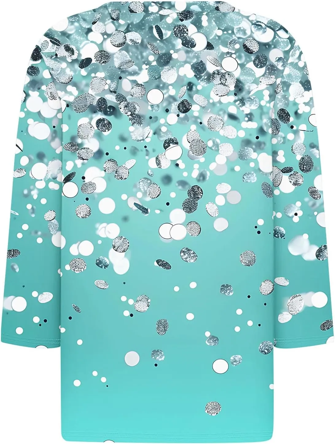 Women 3/4 Sleeve Floral Tops Dressy Casual Summer Blouses T Shirts V Neck Trendy Blouse Tunic Loose Fit Boho Clothing