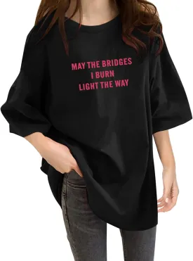 Womens Oversized T Shirts Loose Fit Crewneck Short Sleeve Tops Summer Casual Blouse Y2K Basic Tee 2025 Trendy Outfits