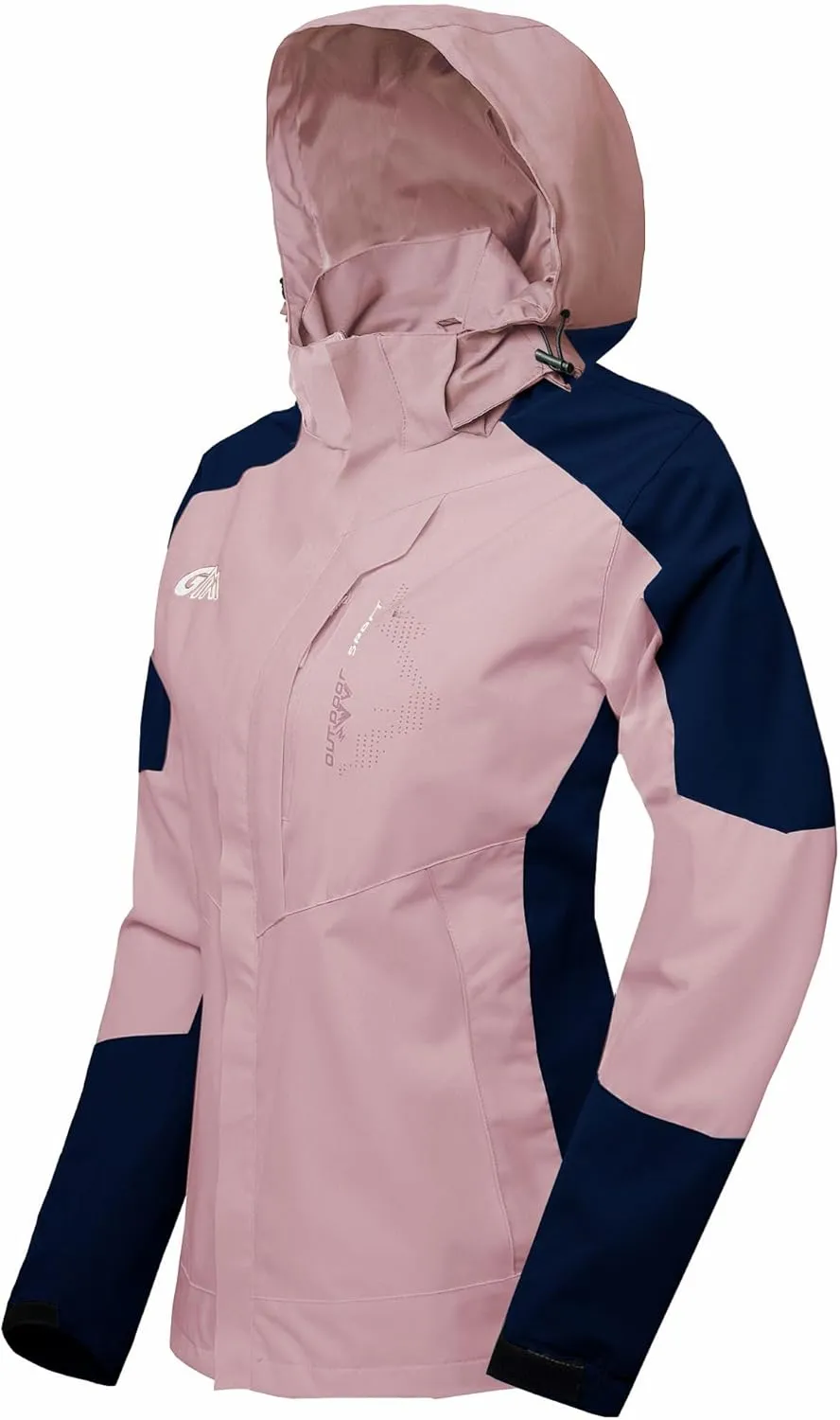 Women's Rain Jackets Waterproof with Hood Lightweight Rain Suit for Women Ladies Rain Coats Outdoor Windbreaker