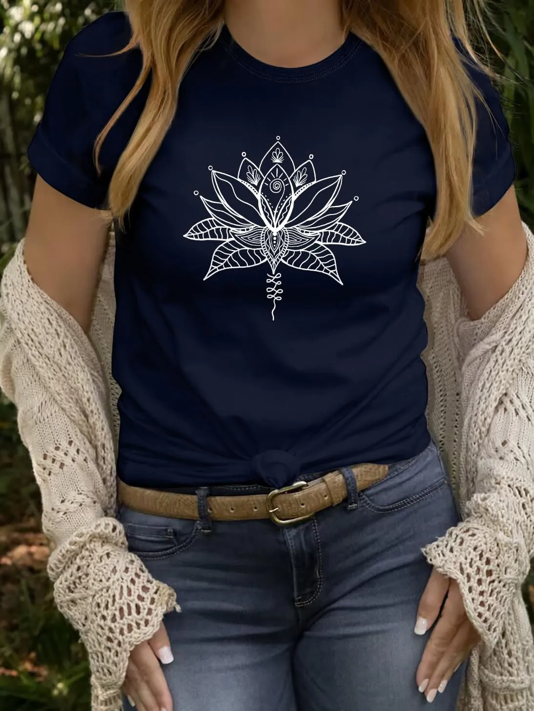 Women's Short Sleeve T Shirts Graphic Tees Crewneck Casual Loose 2025 Summer Boho Tops